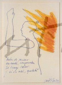 1992 Dibujos poemáticos, Exposición CAVECANEM 7